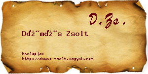 Dömös Zsolt névjegykártya